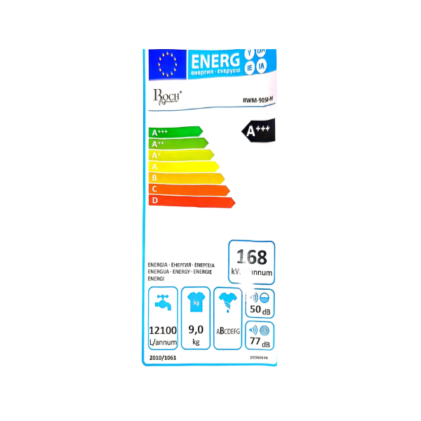 
	Machine à laver Roch RWM-90SI-H – 9kg – Inverter-gris