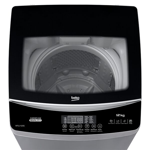 
	Machine à laver Beko WTLI120S – 12kg (10 programmes – Avertisseur sonore – Système anti-vibration – Chargement par le haut)