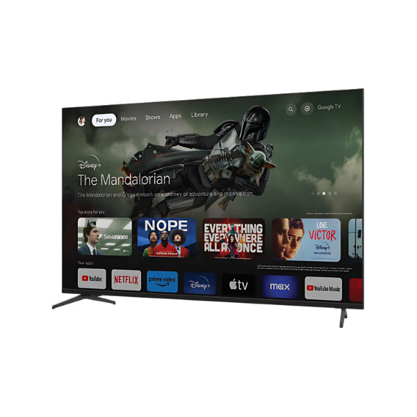 
	Téléviseur Sharp 75″ 4T-C75FJ1NX – Smart Tv 4K – Avec Google Tv – 4K UHD – 75 pouces