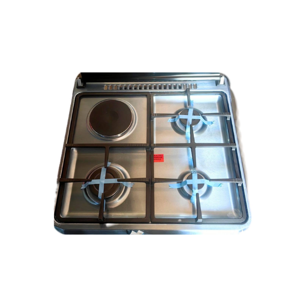 
	Cuisinière Mixte ELACTRON EL-6031-60×60 (3 feux à gaz et 1 foyer électrique )- four à gaz