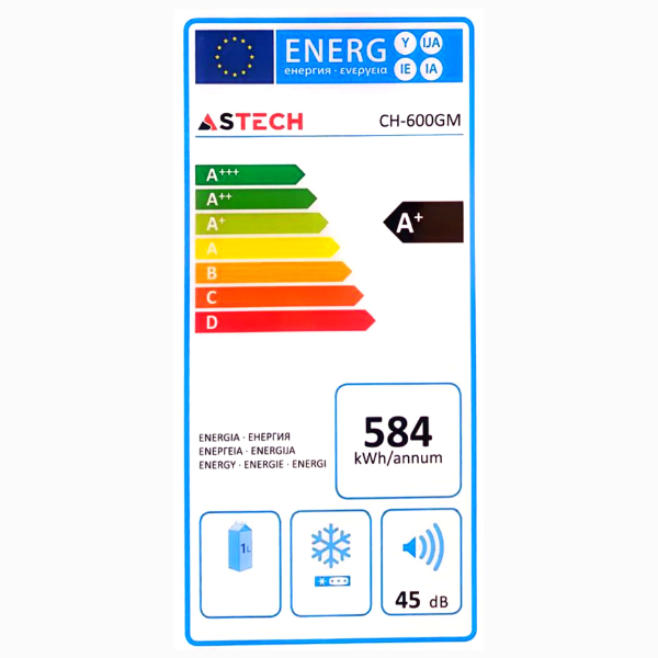 
	Congélateur horizontal Astech CH600GM – 600L