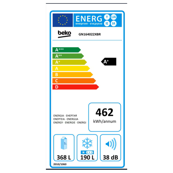 
	Réfrigérateur side by side Beko GN164022XBR – 558 L