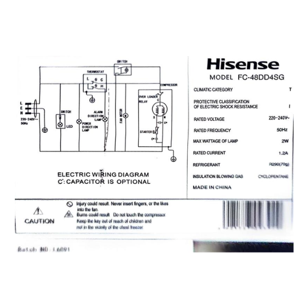 
	Congélateur Coffre Hisense FC-480DD Noir – 480L