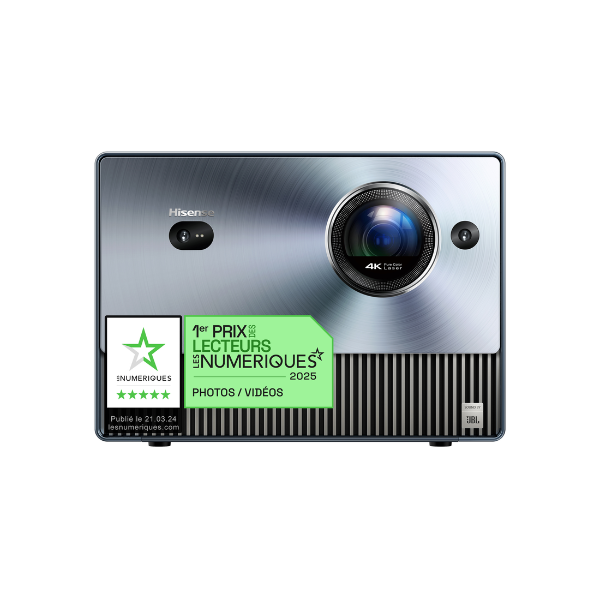 
	Smart Mini Projecteur Hisense – Focale ajustable 65-300″ -C1-Vidaa U