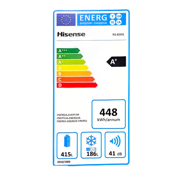 
	Réfrigérateur Side by Side Hisense RS-82WS4SB – 601L (avec distributeur d’eau et de glace et wifi)