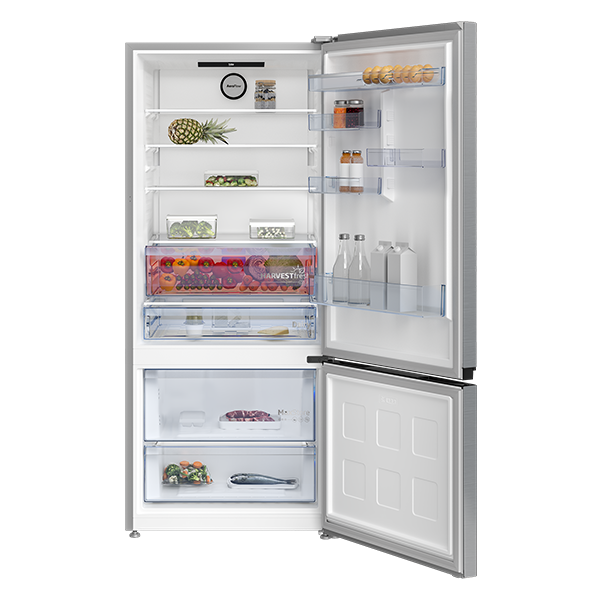 
	Réfrigérateur combiné Beko B5RCNE66HXB – 509L – 2 Tiroirs (NoFrost – Porte réversible – éclairage LED)