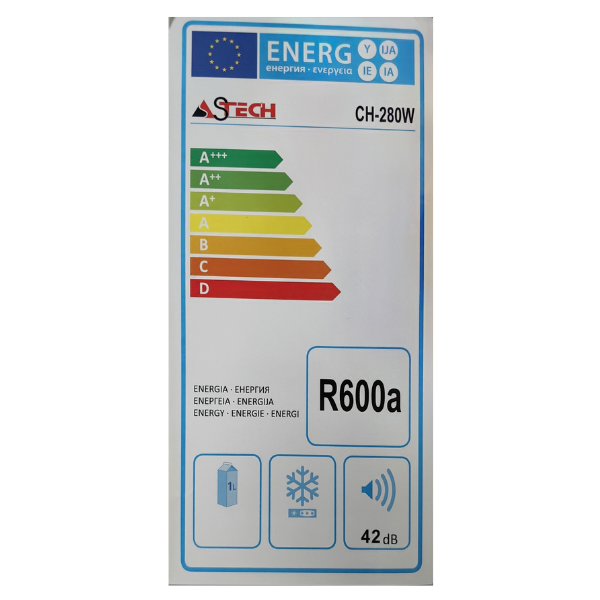
	Congélateur horizontal Astech CH-280W- 198 L