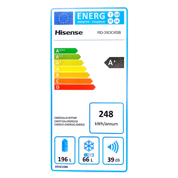 
	Réfrigérateur combiné Hisense RD-35DC4SB – 262L 3T
