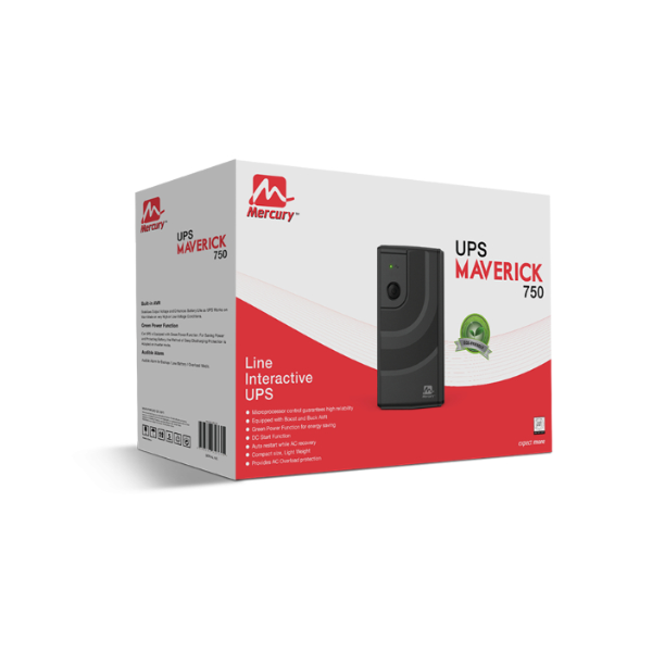
	Onduleur Mercury Maverick 750VA – Protection Électrique Fiable & Compacte