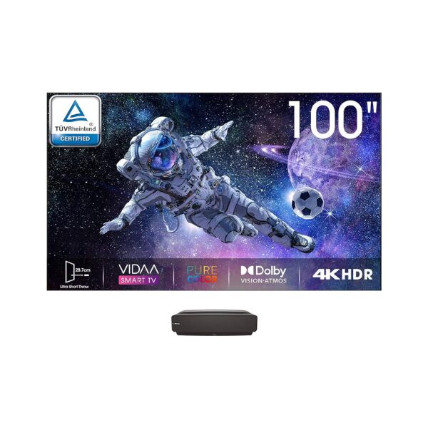 
	Téléviseur Hisense 100″ 100L5 Smart Tv 4K -Vidaa (Laser Tv)