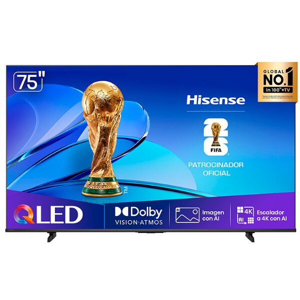 
	Téléviseur HISENSE 75 » 75Q6Q-QLED 4K Smart TV VIDAA