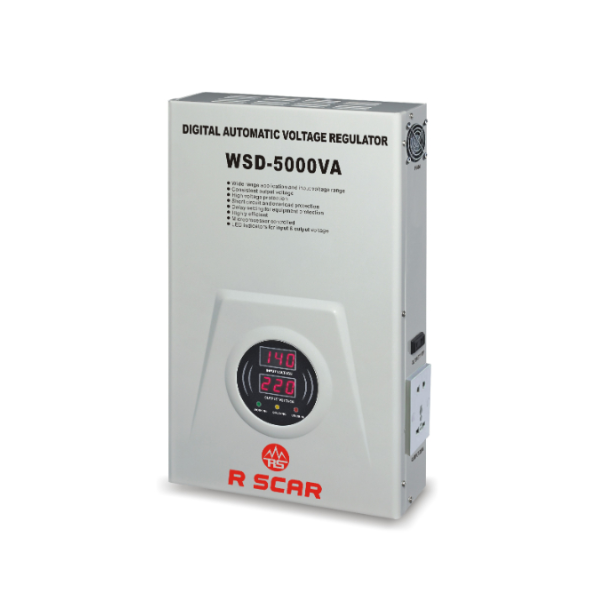 
	Régulateur mural automatique – R SCAR WSD-5000VA (5KVA)  Puissance et protection pour vos équipements
