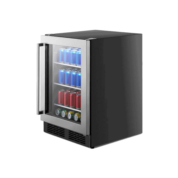 
	Réfrigérateur  bar-vitrine -hisense- RJ-12D4NX Vitré – 94L