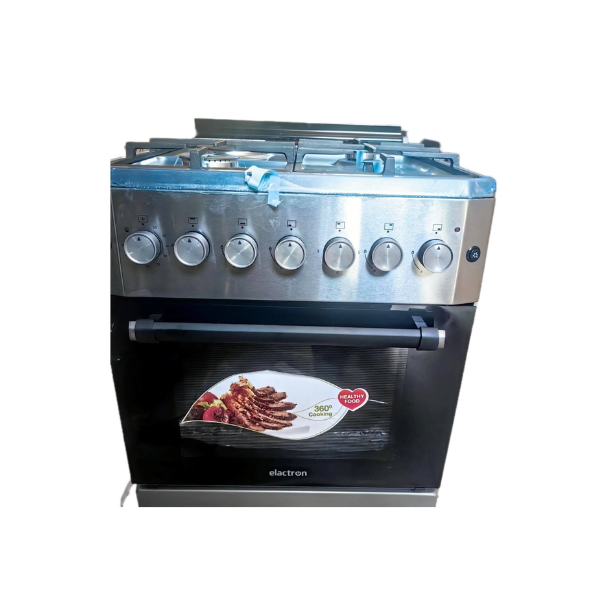 
	Cuisinière Mixte ELACTRON EL-6031-60×60 (3 feux à gaz et 1 foyer électrique )- four à gaz