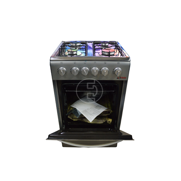 
	Cuisinière à gaz Astech 50×50 – 4 feux – Inox