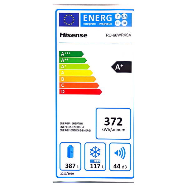 
	Réfrigérateur 2 portes Hisense RD-66WR4SA- 504L – Inverter (NoFrost)
