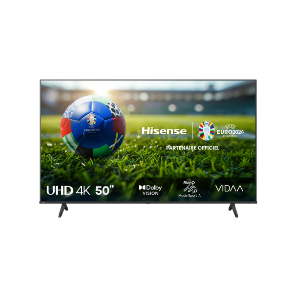 
	Téléviseur Hisense 50″ 50A6N Smart Tv 4K -Vidaa U