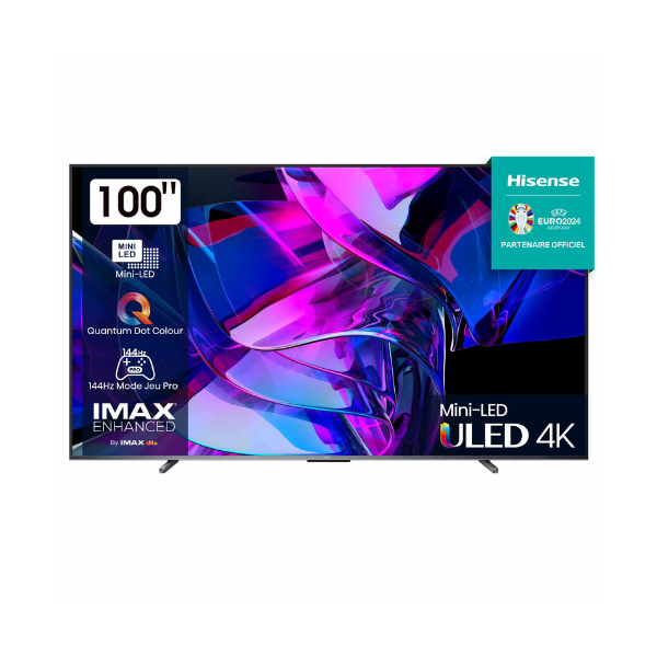 
	Téléviseur Hisense 100″ 100U7K Smart Tv 4K -Vidaa (ULED-QUANTUM)