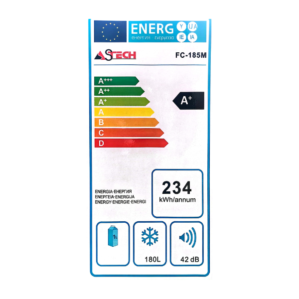 
	Congélateur vertical Astech FC-185M – 185L – 6T