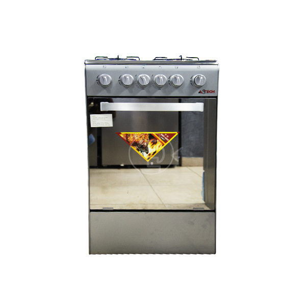 
	Cuisinière à gaz Astech 50×50 – 4 feux – Inox