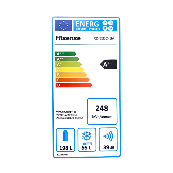 
	Réfrigérateur combiné Hisense RD-35DC4SA – 264 L-3tiroirs