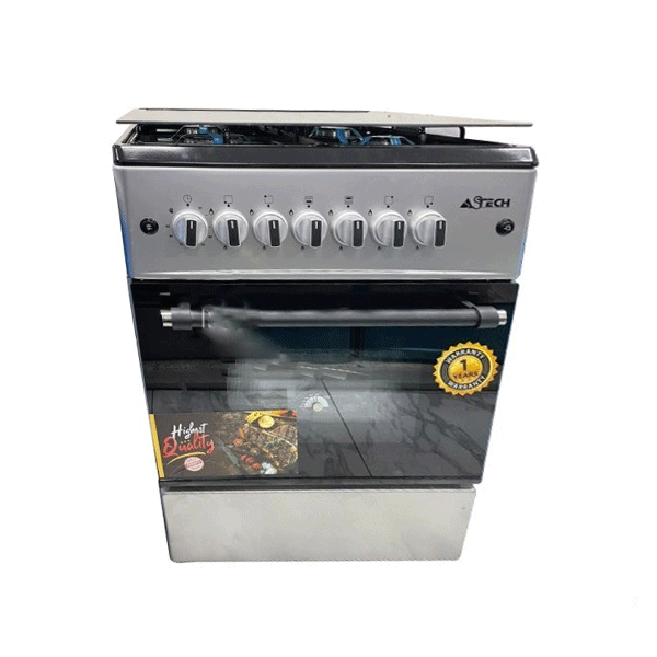 
	Cuisinière à gaz Astech CK62MSFRM – 4 feux – Full Options