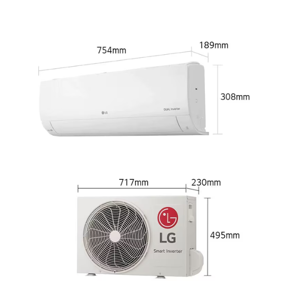 
	Split LG 9000BTU S4-Q09WA5QA –  (Inverter)